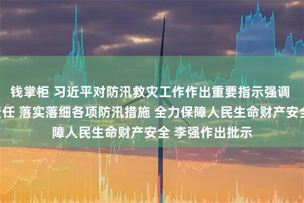 钱掌柜 习近平对防汛救灾工作作出重要指示强调 全面压实政治责任 落实落细各项防汛措施 全力保障人民生命财产安全 李强作出批示