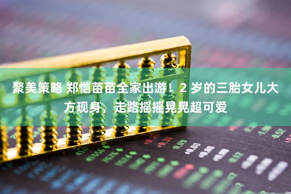 聚美策略 郑恺苗苗全家出游！2 岁的三胎女儿大方现身，走路摇摇晃晃超可爱