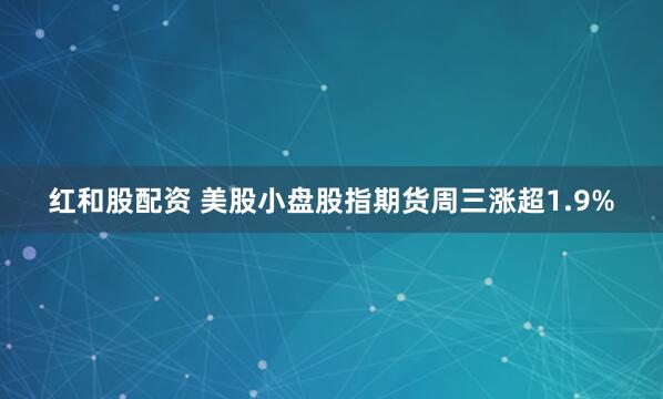 红和股配资 美股小盘股指期货周三涨超1.9%