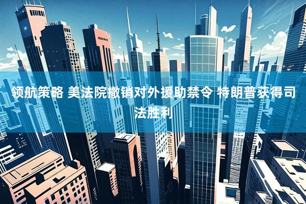 领航策略 美法院撤销对外援助禁令 特朗普获得司法胜利